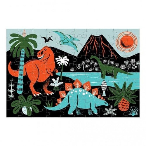 PUZZLE DINOSAURIOS QUE BRILLA EN LA OSCURIDAD - 10...