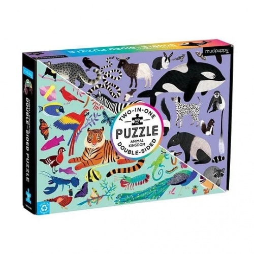 PUZZLE DOBLE MUNDO ANIMAL - 100 PIEZAS