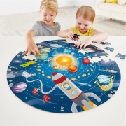 PUZZLE MADERA SISTEMA SOLAR LED - 100 PIEZAS