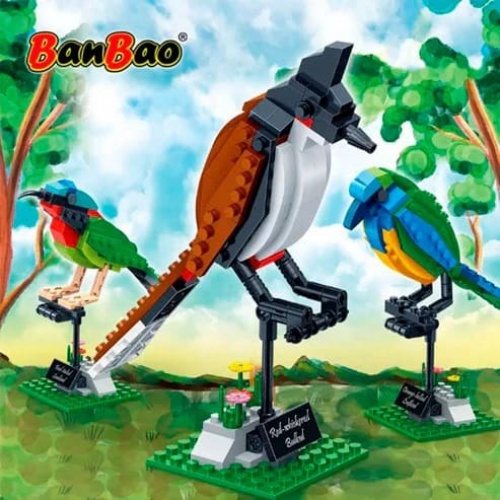 BLOQUES PÁJAROS 408 PIEZAS