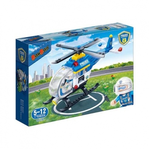 BLOQUES HELICÓPTERO POLICÍA 122 PIEZAS